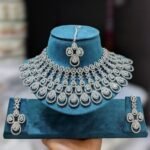 Diamond Cut Necklace Set with Earring